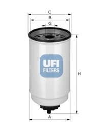 Топливный фильтр UFI - 24.371.00