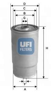 Топливный фильтр UFI - 24-122-00