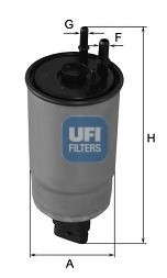 Топливный фильтр UFI - 24.110.00