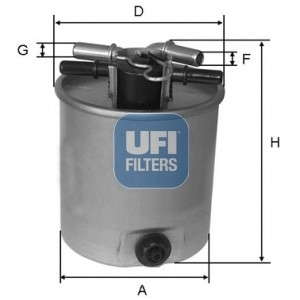 Топливный фильтр UFI - 24.026.01