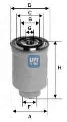 Топливный фильтр UFI - 24-366-00
