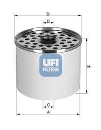 Топливный фильтр UFI - 24.361.00