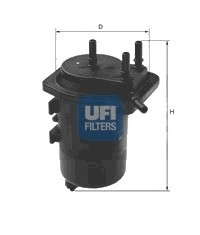 Топливный фильтр UFI - 24.014.00