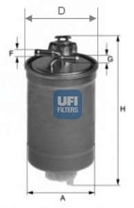 Топливный фильтр UFI - 24.003.00