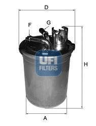 Топливный фильтр UFI - 24.451.00