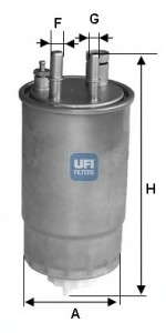 Топливный фильтр UFI - 24.ONE.00