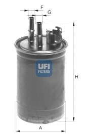 Топливный фильтр UFI - 24.409.00