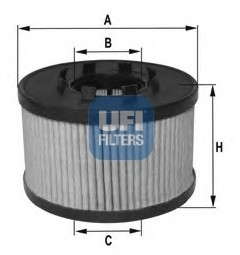 Масляный фильтр UFI - 25.017.00