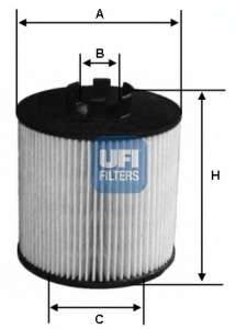 Масляный фильтр UFI - 25.012.00
