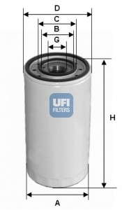 Масляный фильтр UFI - 23.475.00