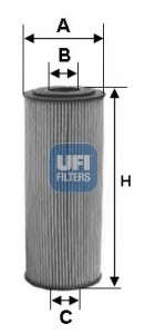 Масляный фильтр UFI - 25.155.00