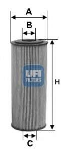 Масляный фильтр UFI - 25.154.00