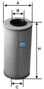 Масляный фильтр UFI - 25.583.00
