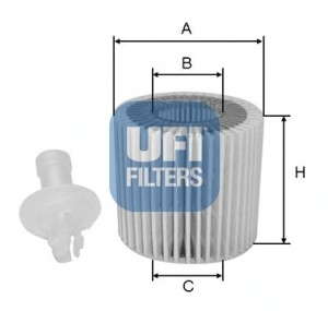 Масляный фильтр UFI - 25.116.00