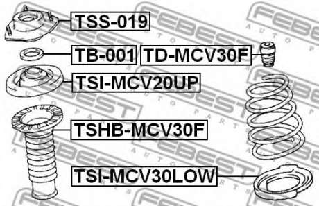 Отбойник переднего амортизатора FEBEST - TD-MCV30F (Febest)