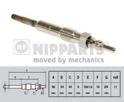 Свеча накаливания NIPPARTS - J5715014 (Nipparts)