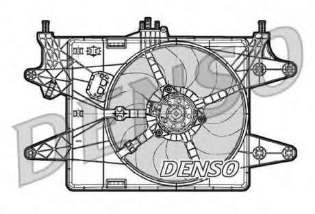 Вентилятор радиатора охлаждения DENSO - DER09082 (Denso)
