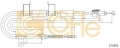Трос стояночного тормоза COFLE - 17.6053 - 17.6053 (Фото 1)