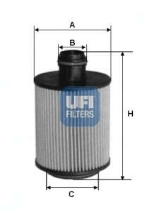 Масляный фильтр UFI - 25.093.00
