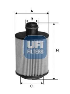 Масляный фильтр UFI - 25.088.00