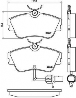 Тормозные колодки дисковые BM P85050 (BREMBO)