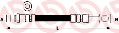 Тормозной шланг BM T59009 (BREMBO)