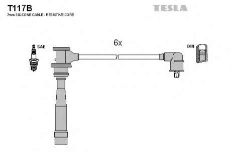 Кабель зажигания, к-кт TESLA Hyundai TESLA - T117B (Tesla)