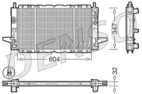 Радиатор, охлаждение двигателя DS DRM10086 (Denso)