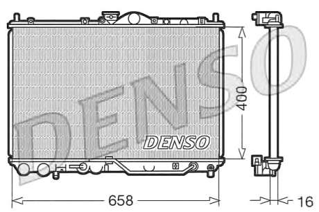 Радиатор, охлаждение двигателя DS DRM45011 (Denso)