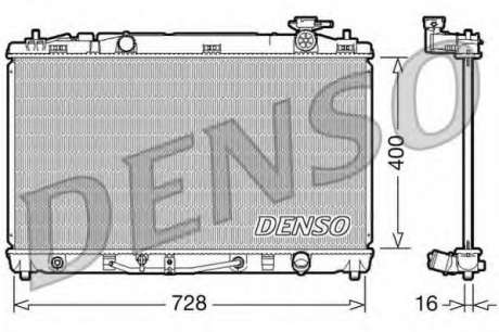 Радиатор, охлаждение двигателя DS DRM50042 (Denso)