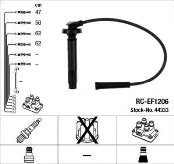 Провода высоковольтные (комплект) NGK - 44333