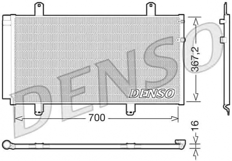 Конденсатор, кондиционер DS DCN51004 (Denso)