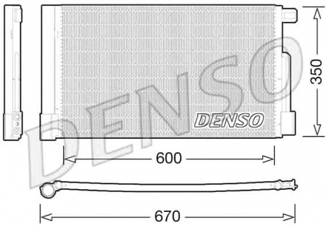 Конденсатор, кондиционер DS DCN01004 (Denso)