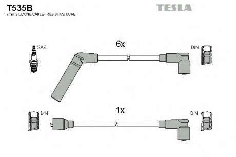 Кабель зажигания, к-кт TESLA TESLA - T535B (Tesla)