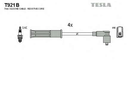 Кабель зажигания, к-кт TESLA TESLA - T921B (Tesla)
