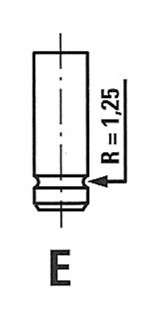 Клапан впускной FR R6029, S - R6029/S (Freccia)