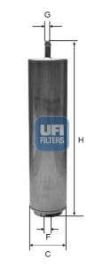 Топливный фильтр UFI - 31.952.00