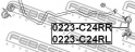Тяга стабилизатора задняя правая (стойка) FEBEST - 0223-C24RR (Febest) - 0223-C24RR (Фото 2)