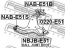 Сайлентблок задний переднего рычага FEBEST - NAB-E51B (Febest) - NAB-E51B (Фото 2)