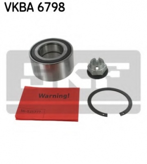 Підшипник кульковий (діам. >30 мм) зі змазкою в комплекті SKF - VKBA 6798