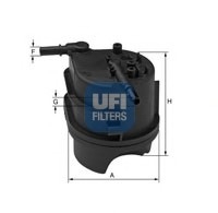 Топливный фильтр UFI - 24.015.00