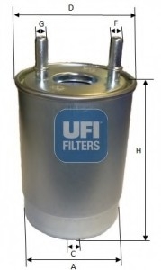 Топливный фильтр UFI - 24.108.00