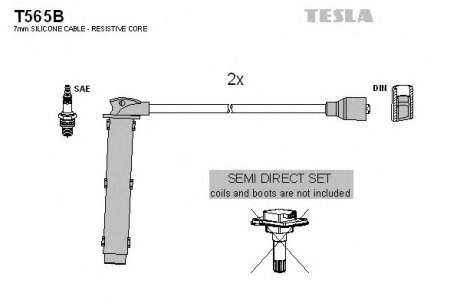 Кабель зажигания, к-кт TESLA TESLA - T565B (Tesla)