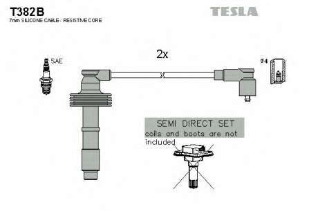 Кабель зажигания, к-кт TESLA TESLA - T382B (Tesla)