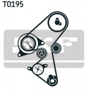 Ремень ГРМ с роликами, комплект CITROEN (без упаковки)(пр-во SKF) SKF - VKMA 03259