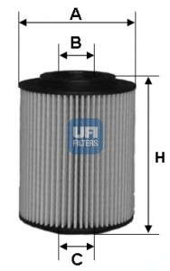 Масляный фильтр UFI - 25.054.00